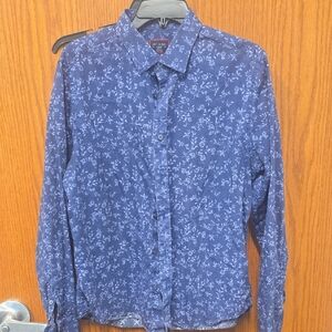 UNTUCKit Navy Floral Button Down Shirt